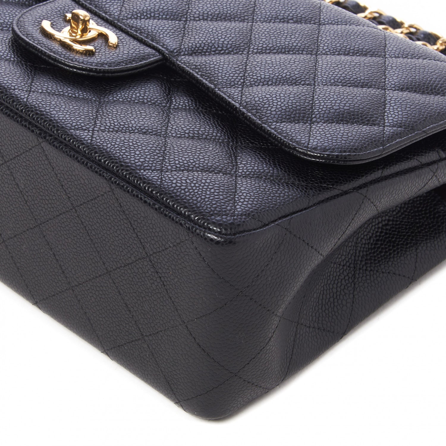 Chanel Caviar Quilted Jumbo Double Flap Black 5 of 10