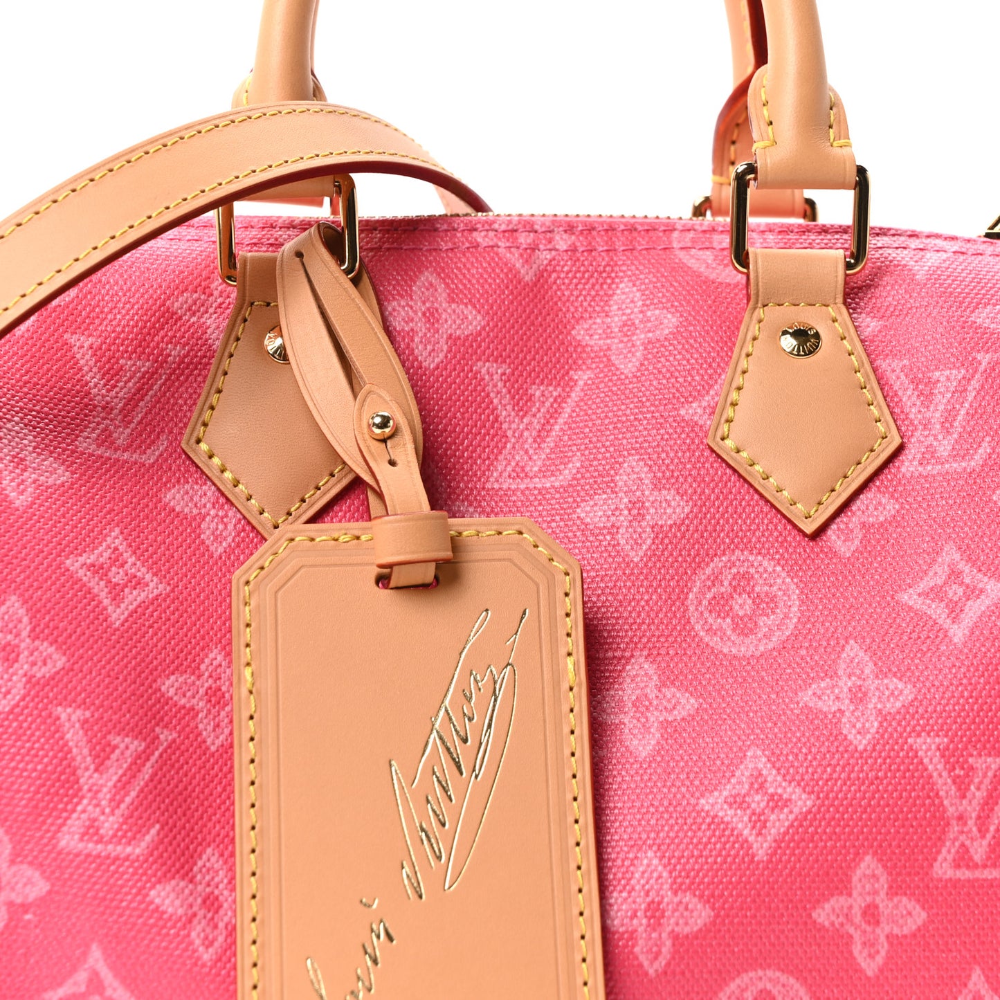 Monogram Origine Speedy Bandouliere 25 Rose Ruban