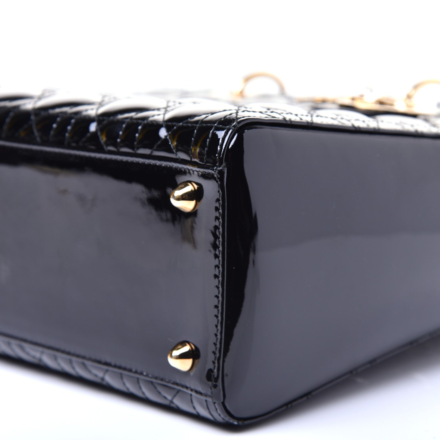 Christian Dior Patent Cannage Large Lady Dior Black 8 of 8