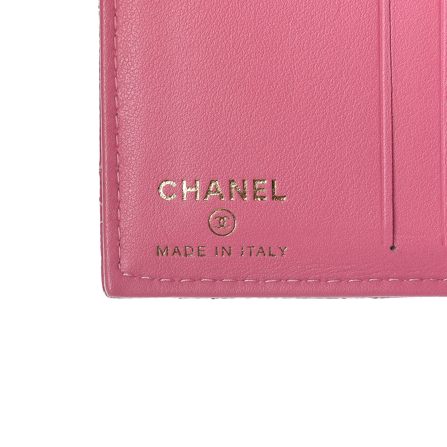 Chanel Caviar Quilted Card Holder Wallet Pink 6 of 15