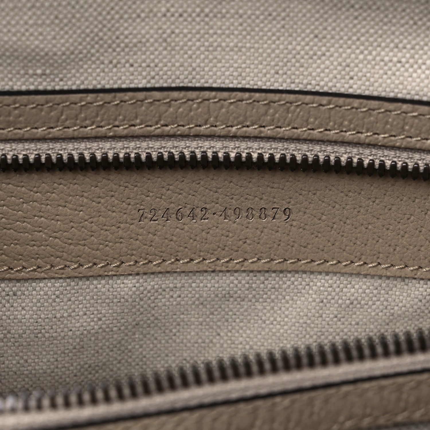 Gucci GG Supreme Monogram Textured Dollar Calfskin Web Medium Savoy Duffle Bag Beige Mystic White Oatmeal 6 of 8