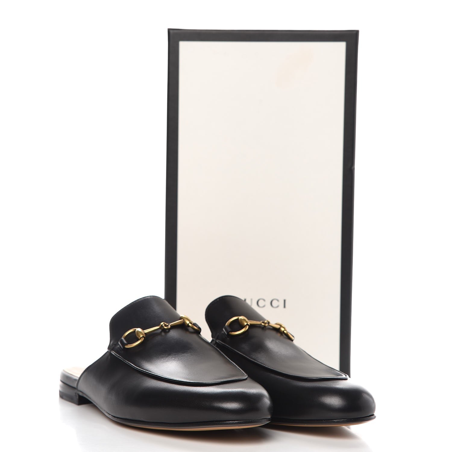 Gucci Calfskin Womens Princetown Slippers 39.5 Black 9 of 9