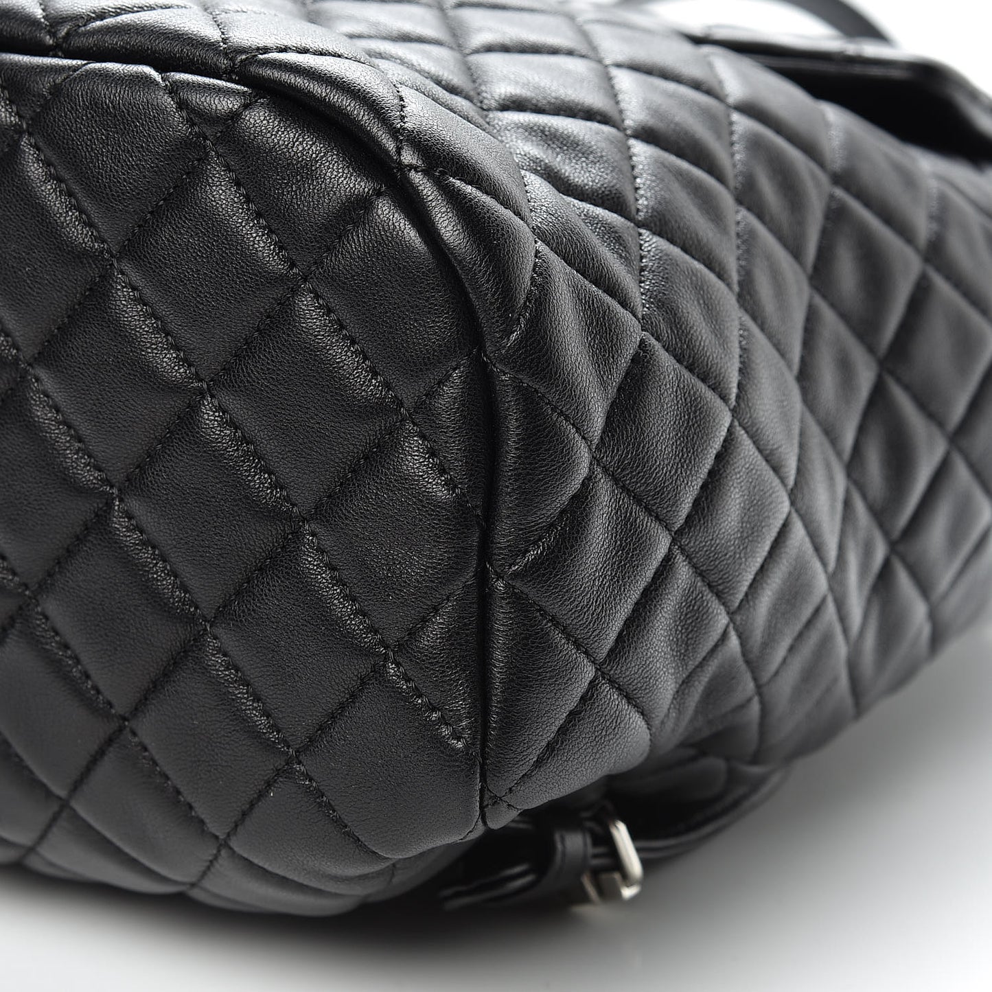 Lambskin Quilted Large Urban Spirit Backpack Black