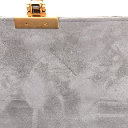 Christian Dior Lambskin Cannage Studded Dioraddict Flap Bag Grey 8 of 12
