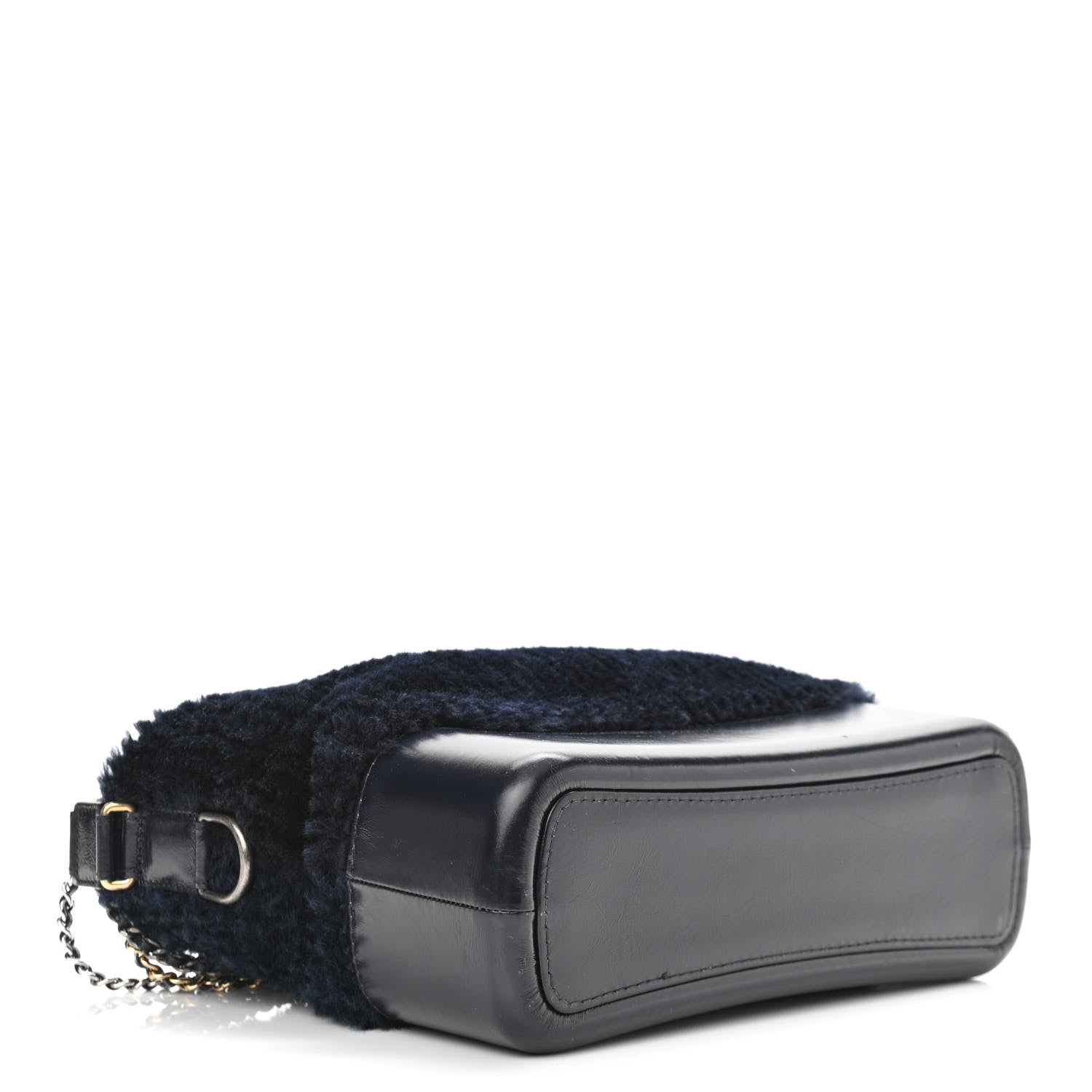 Chanel Shearling Medium Gabrielle Hobo Navy 4 of 13