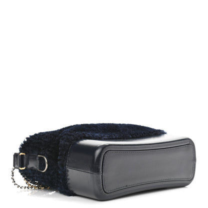 Chanel Shearling Medium Gabrielle Hobo Navy 4 of 13