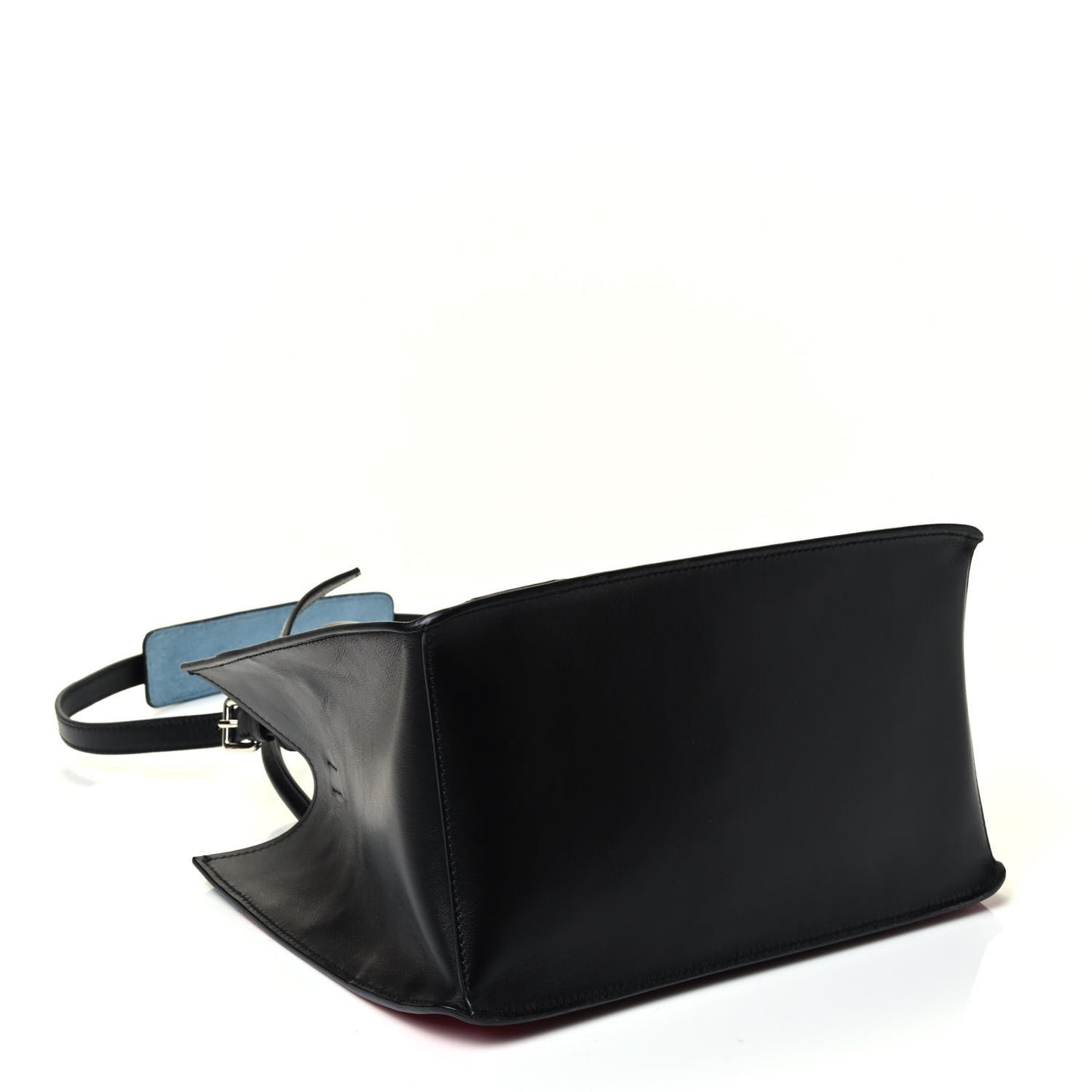 City Calfskin Printed Comic Etiquette Tote Black