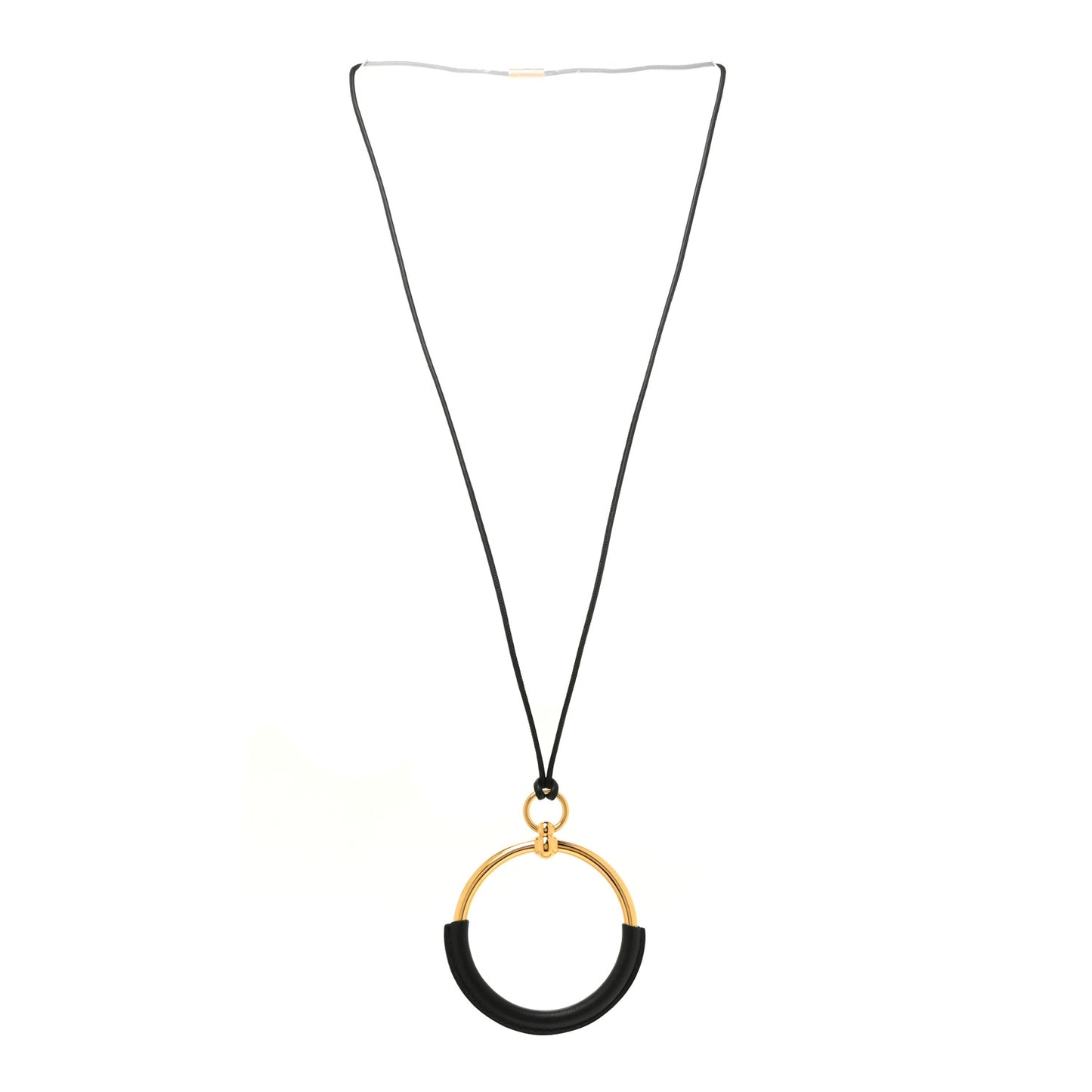 Swift Grand Loop Pendant Necklace Black
