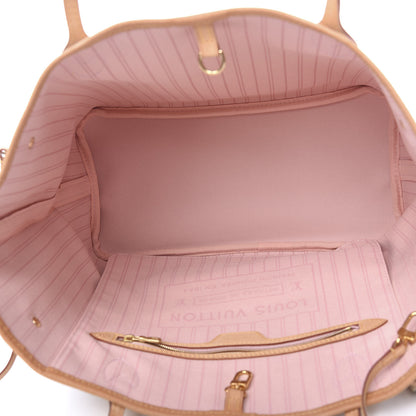 Louis Vuitton Damier Azur Neo Neverfull MM Rose Ballerine 4 of 10