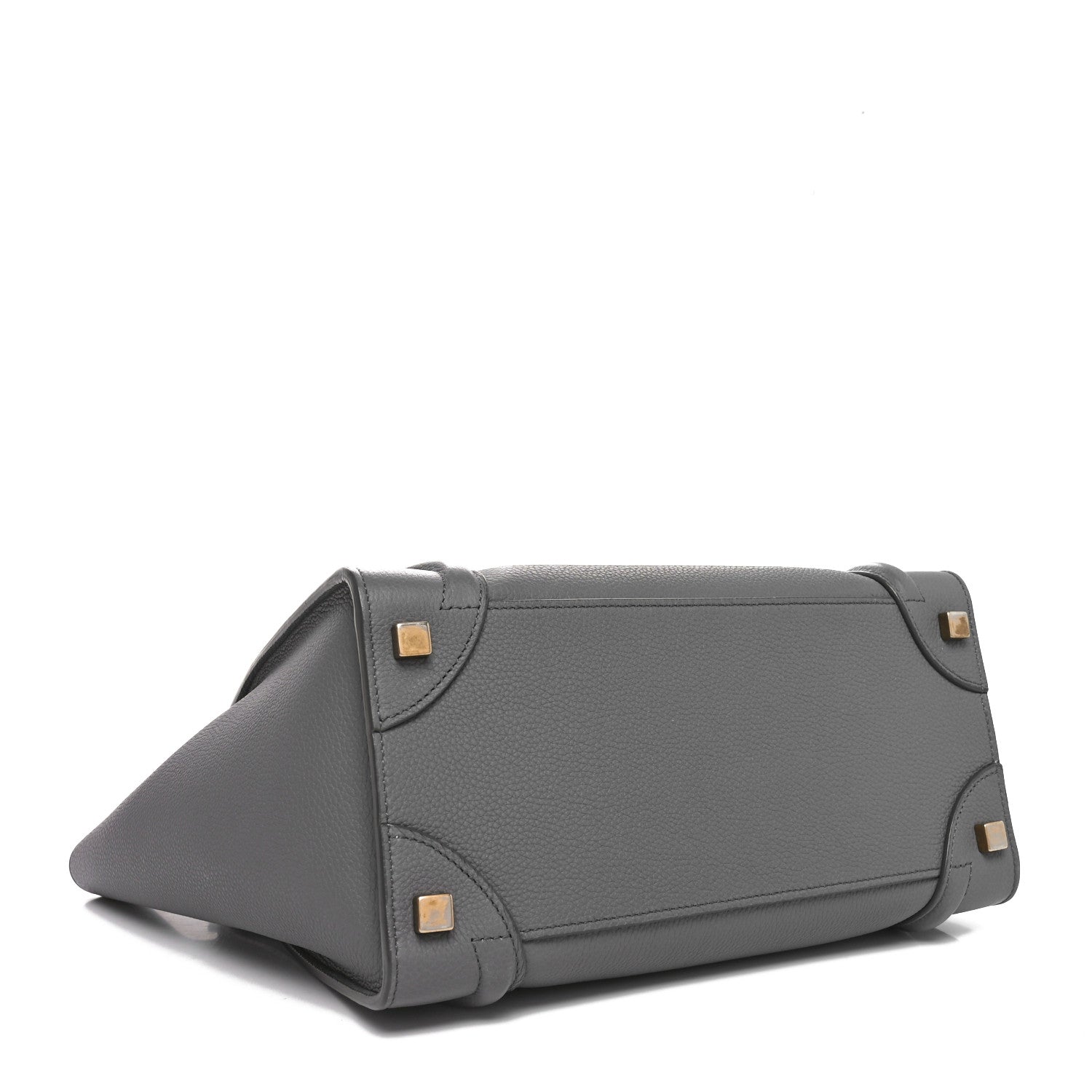 Celine Baby Drummed Calfskin Micro Luggage Kohl 4 of 9