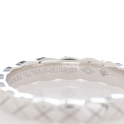 Chanel 18K White Gold Mini Coco Crush Ring 51 5.75 4 of 4