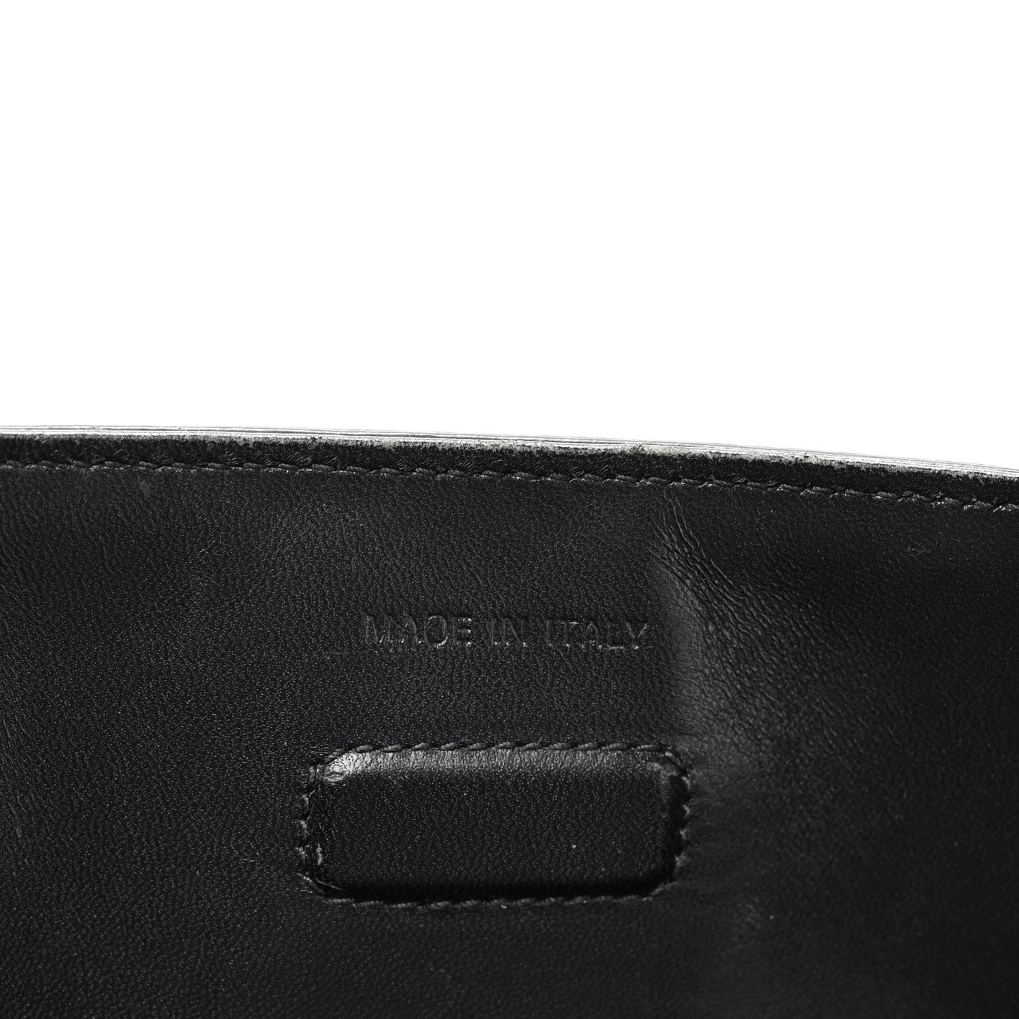 Grained Calfskin Large Diorever Flap Black