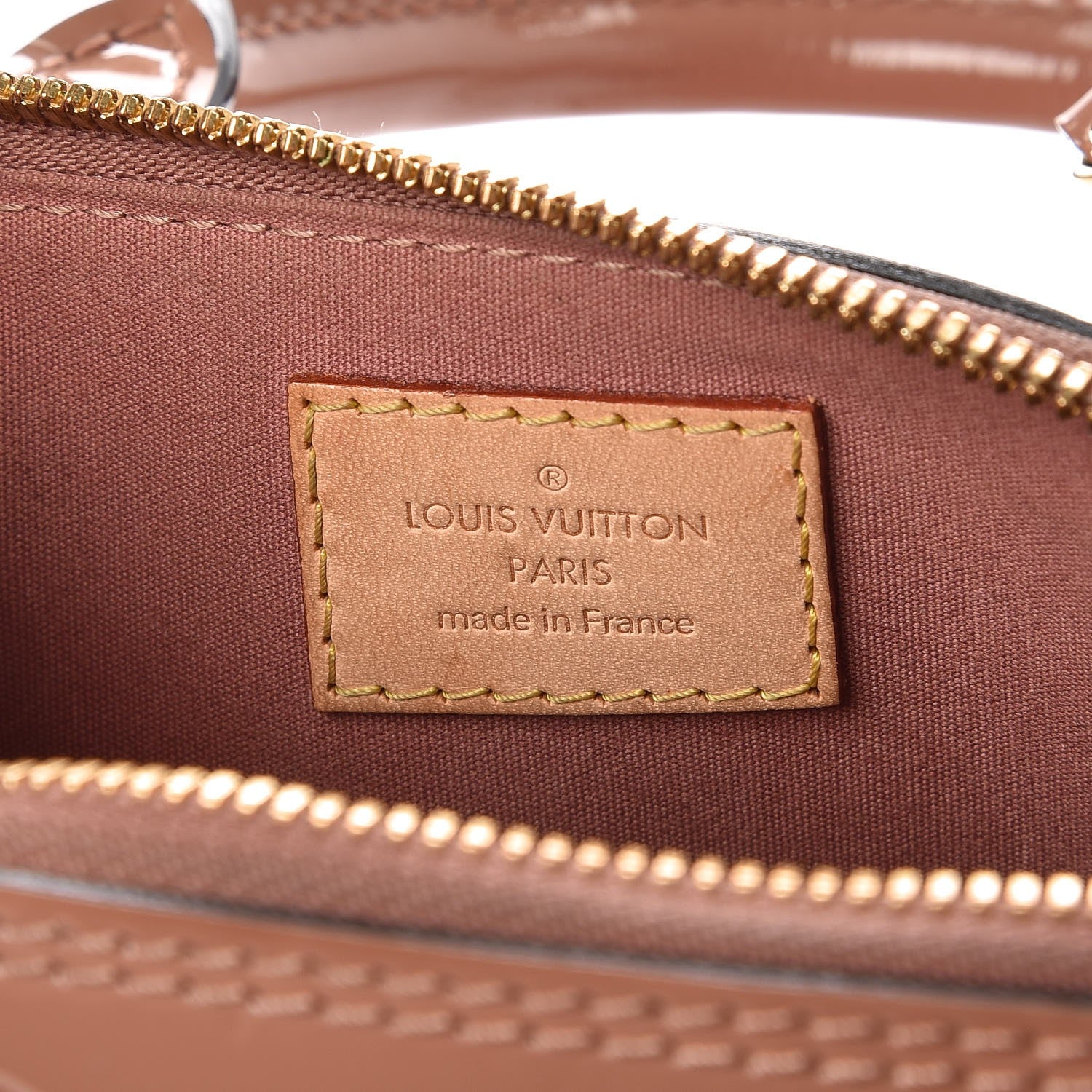 Louis Vuitton Vernis Alma BB Rose Velours 6 of 8