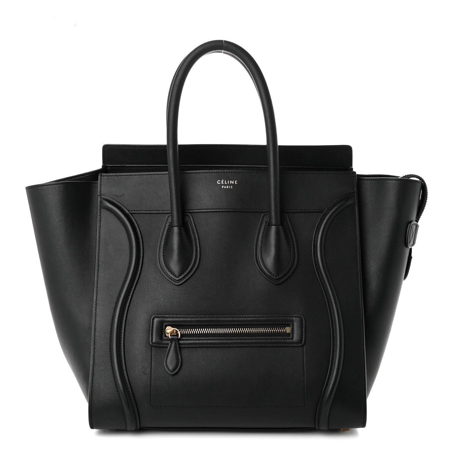Celine Smooth Calfskin Mini Luggage  Black 1 of 11