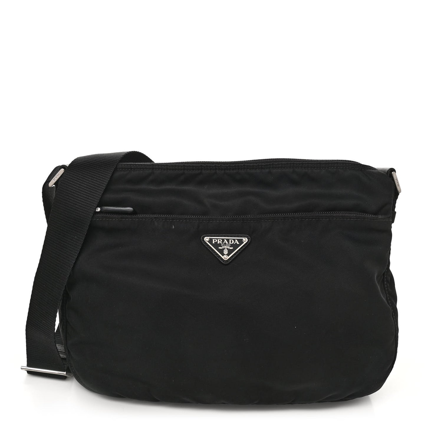 Tessuto Nylon Messenger Bag Black
