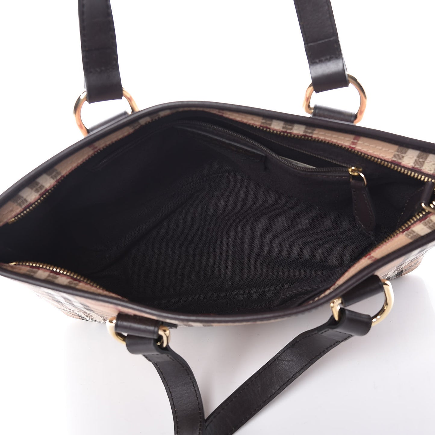 Haymarket Check Medium Regent Tote Chocolate
