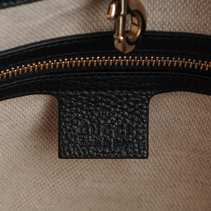 Gucci Pebbled Calfskin Medium Soho Chain Shoulder Bag Black 6 of 7
