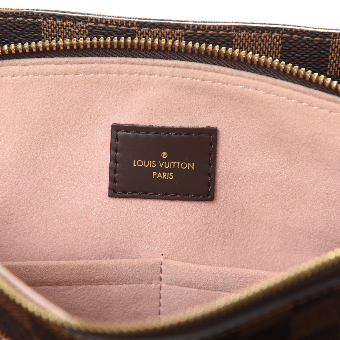 Cuir Taurillon Damier Ebene Normandy Magnolia