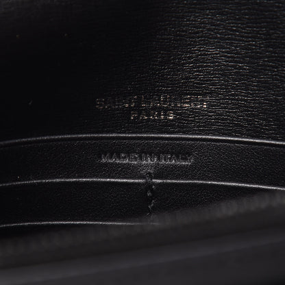 Saint Laurent Calfskin Monogram Sunset Chain Wallet Black 6 of 8