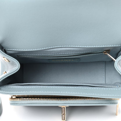Chanel Caviar Quilted Mini Business Affinity Flap Light Blue 4 of 4