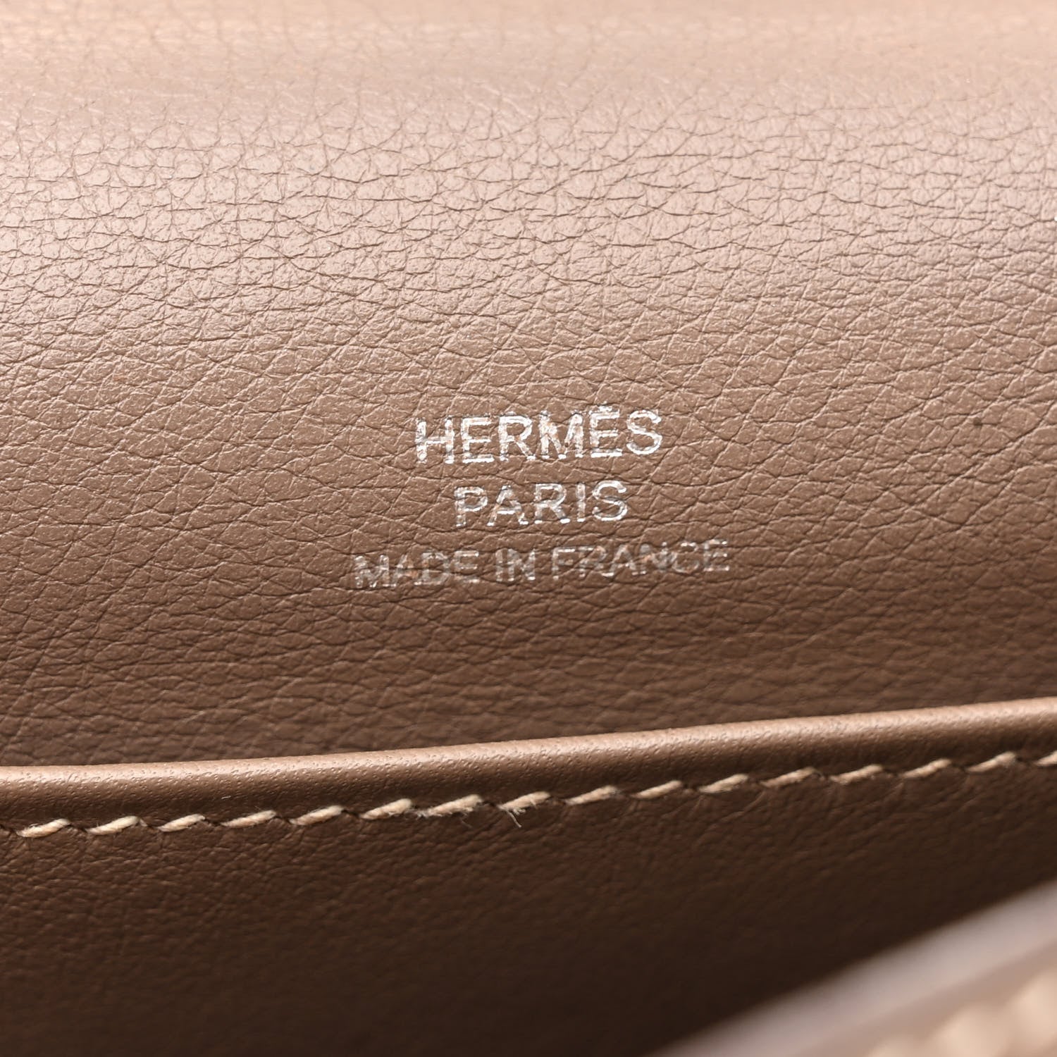 Hermes Swift Kelly Pochette Clutch Etoupe 6 of 16