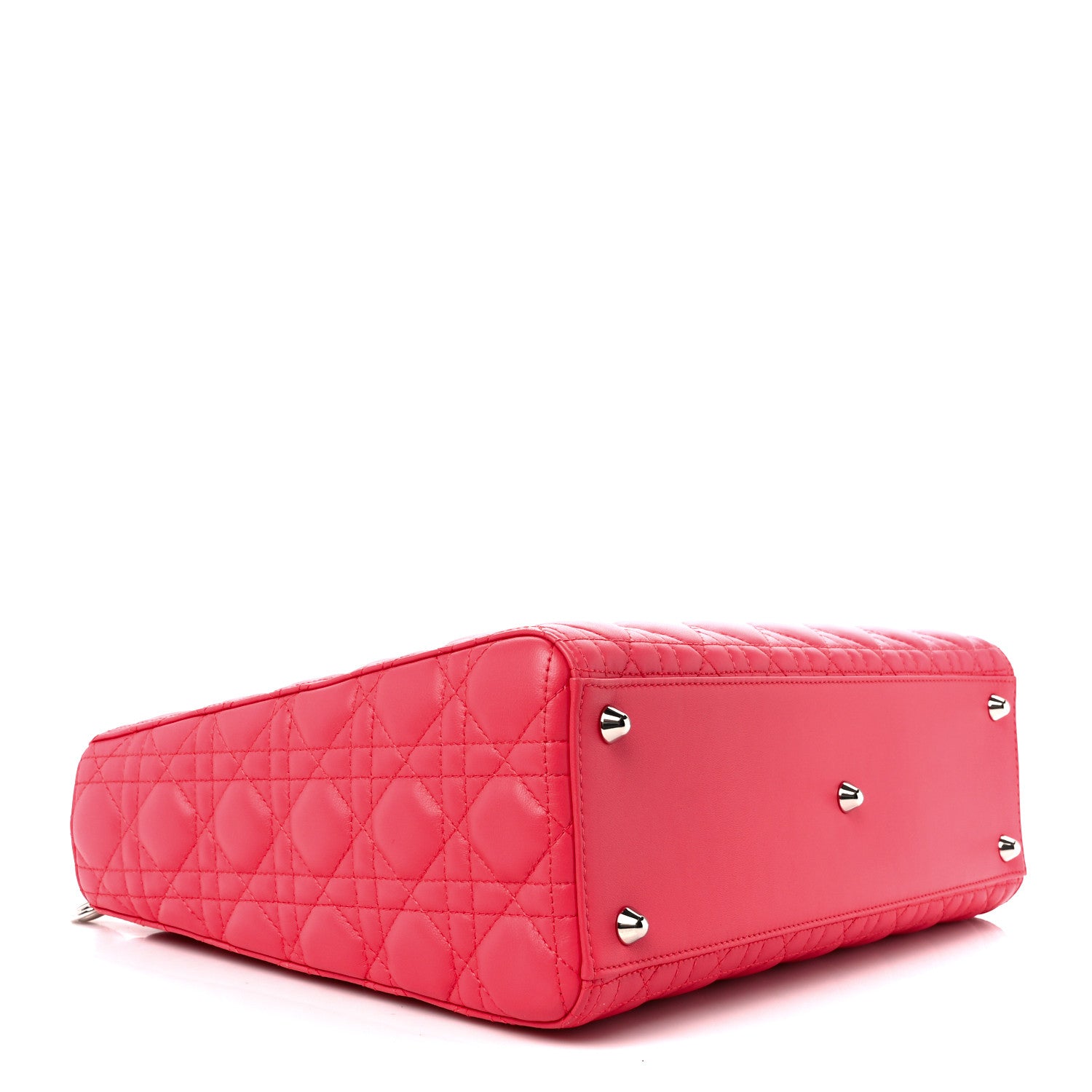 Christian Dior Lambskin Cannage Large Lady Dior Pink 4 of 11