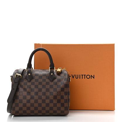 Louis Vuitton Damier Ebene Speedy Bandouliere 25 9 of 9