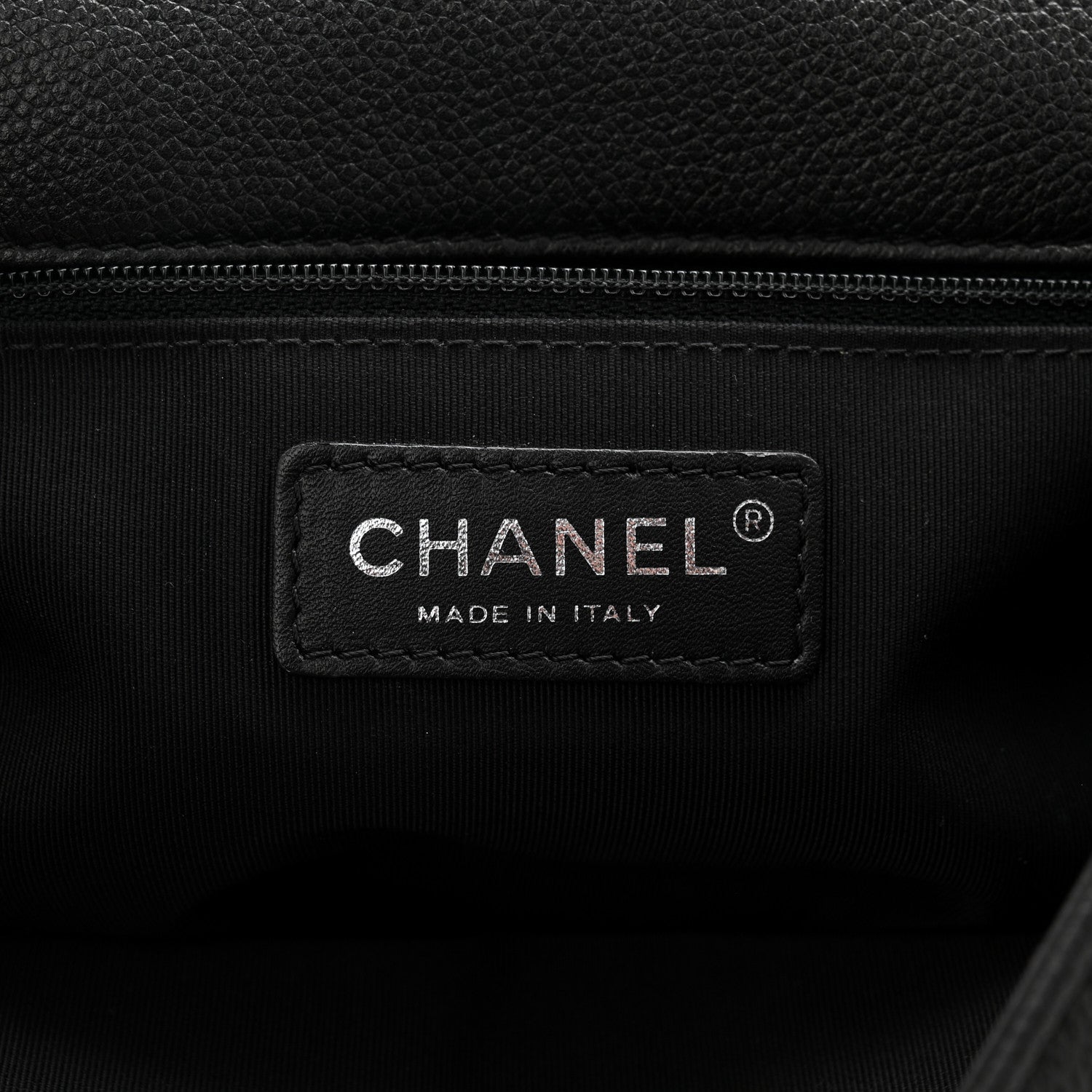 Chanel Grained Calfskin Quilted Large Casual Rock Backpack Black 6 of 13