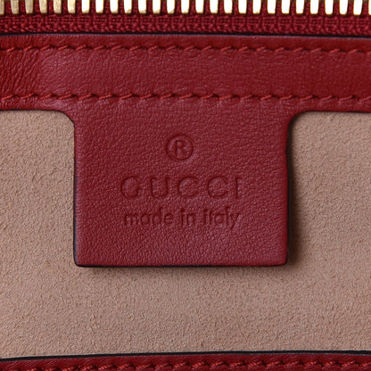 Gucci GG Supreme Monogram Web Kingsnake Heart Embroidered Small Day Backpack Red 8 of 10