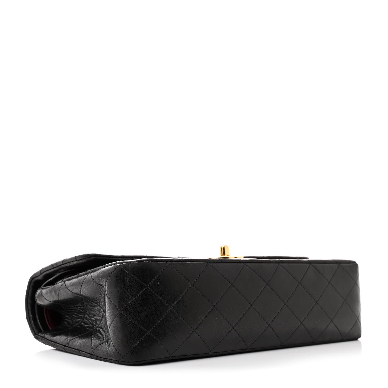 Chanel Lambskin Quilted Medium Double Flap Black 4 of 11