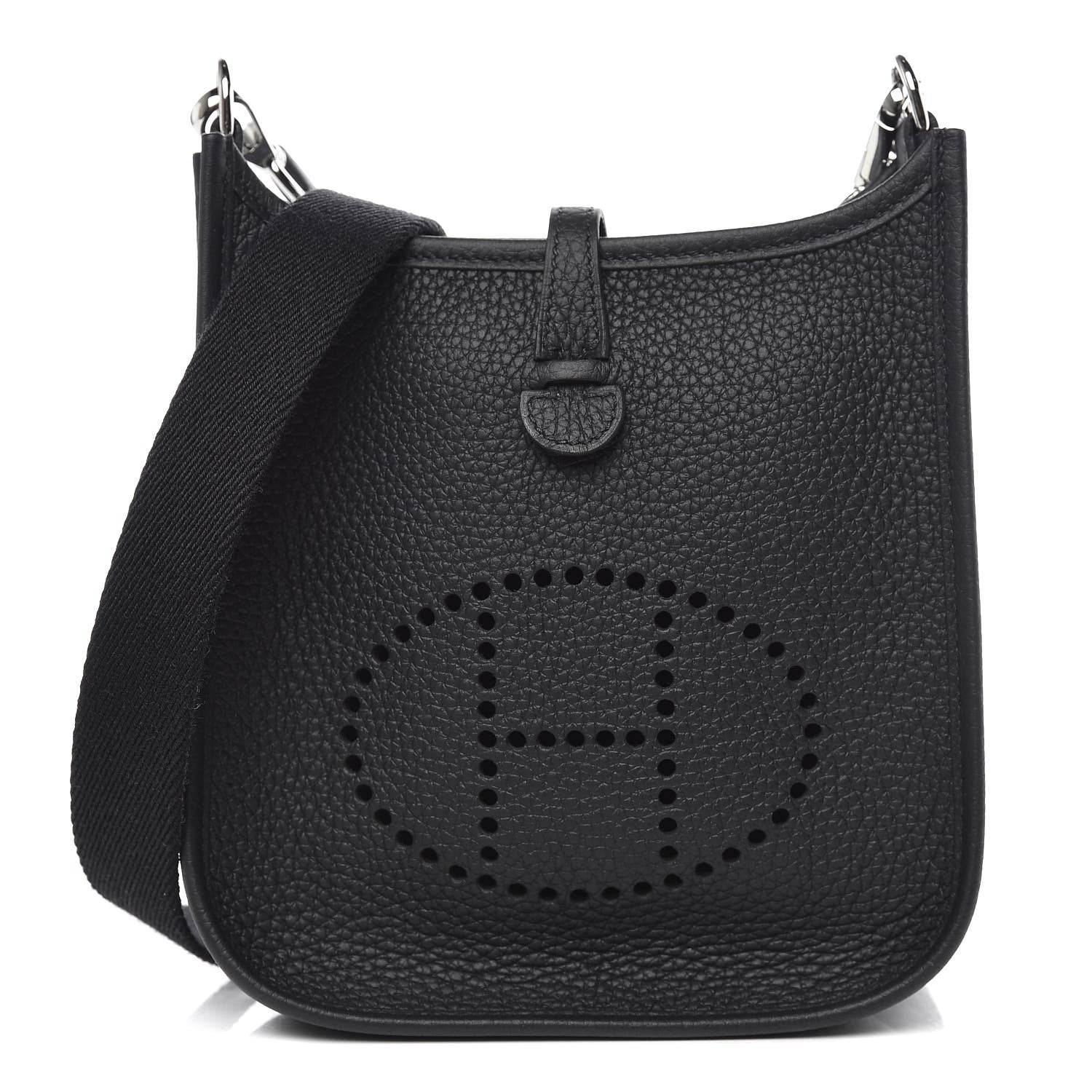 Hermes Taurillon Clemence Evelyne TPM Black 1 of 10