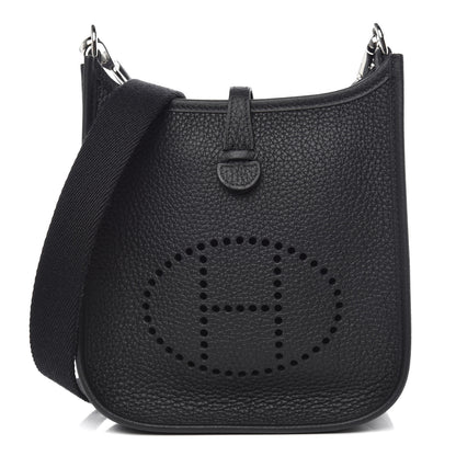 Hermes Taurillon Clemence Evelyne TPM Black 1 of 10
