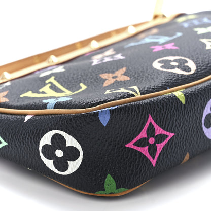 Louis Vuitton Monogram Multicolor Pochette Accessories Black 9 of 11