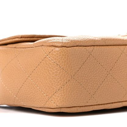 Chanel Caviar Quilted East West Flap Beige 7 of 8