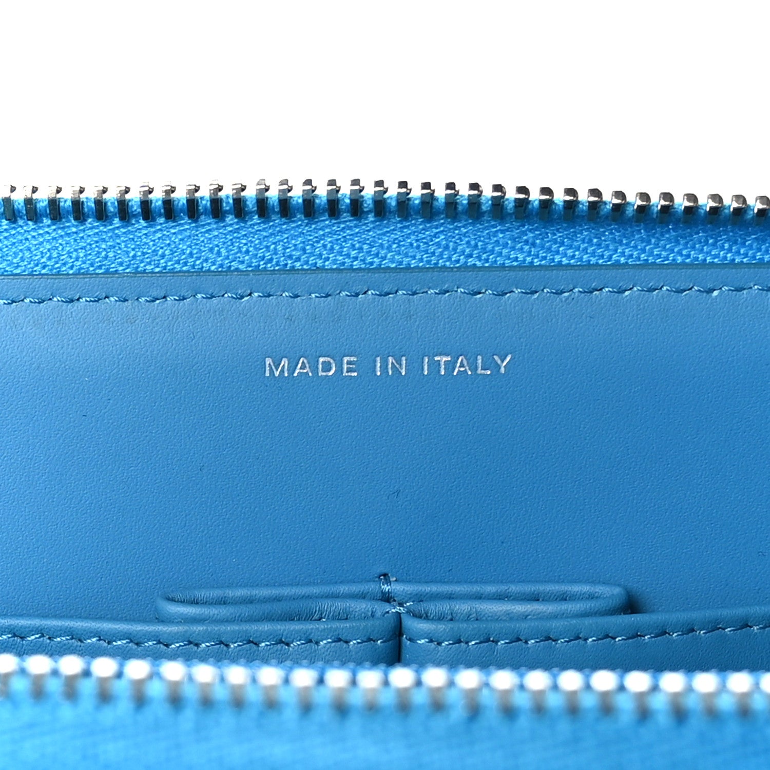 Chanel Patent Quilted Travel Case Blue 7 of 9