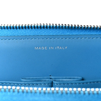 Chanel Patent Quilted Travel Case Blue 7 of 9