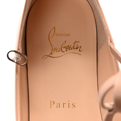 Christian Louboutin Kid Toerless Cage Flats 40 Nude 6 of 10