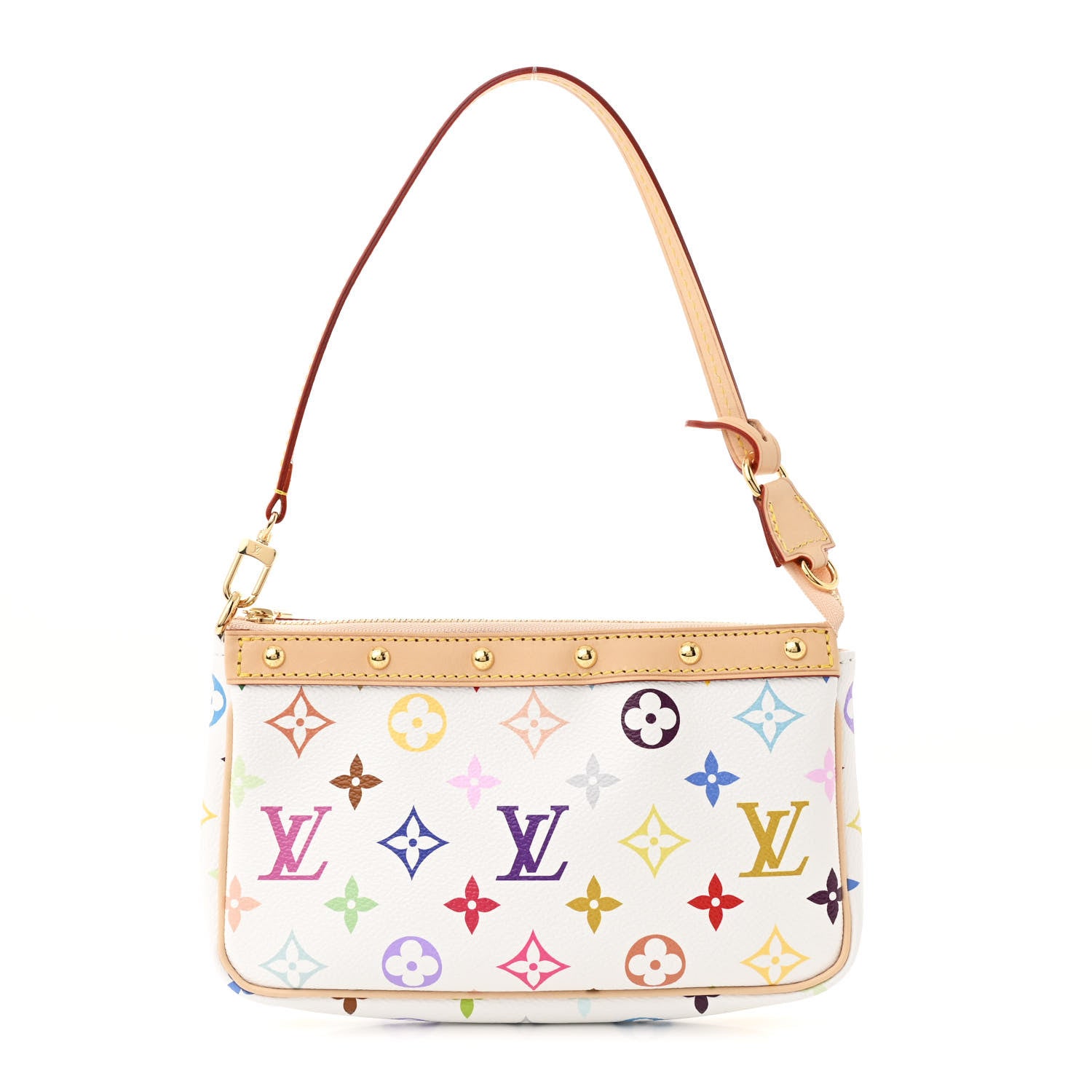 Louis Vuitton LV X TM Monogram Multicolor Pochette Accessories White 1 of 10