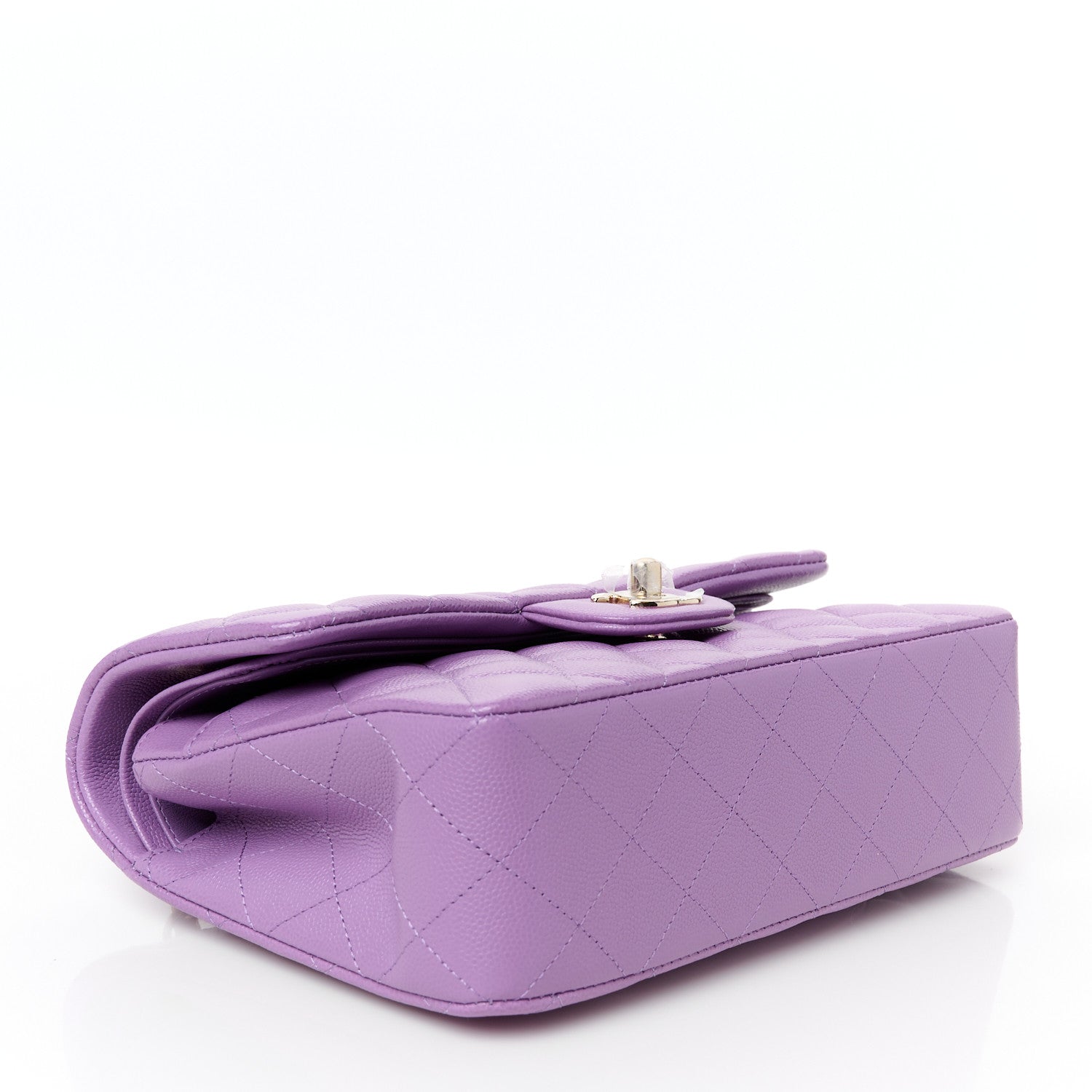 Chanel Caviar Quilted Small Double Flap Purple 4 of 12