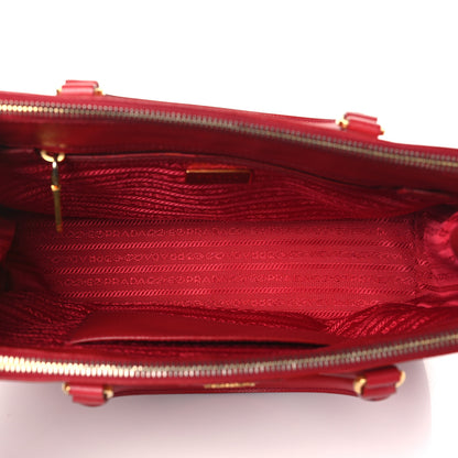 Prada Saffiano Small Galleria Double Zip Tote Fuoco 5 of 17