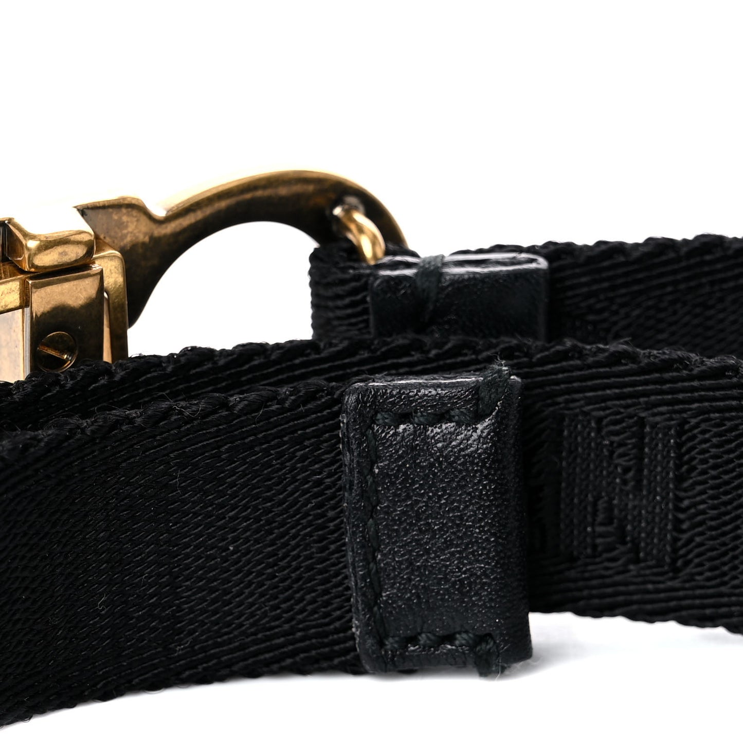 Nylon 20mm Saddle Belt Black
