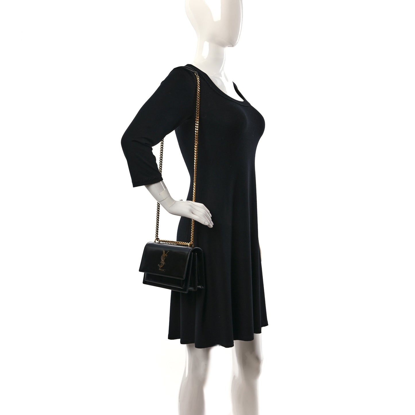 Patent Small Monogram Sunset Black