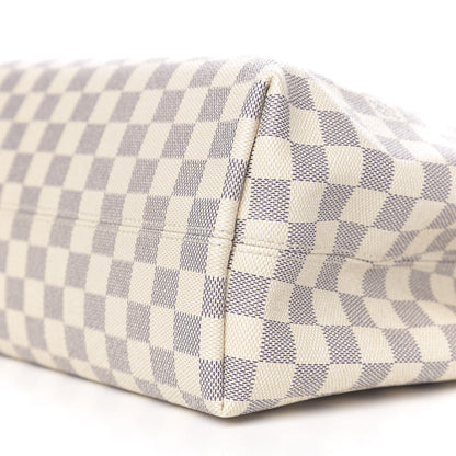Louis Vuitton Damier Azur Graceful MM Rose Ballerine 8 of 10