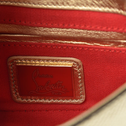 Christian Louboutin Metallic Waternsnake Mini Sweety Charity Crossbody Bag Gold 6 of 9