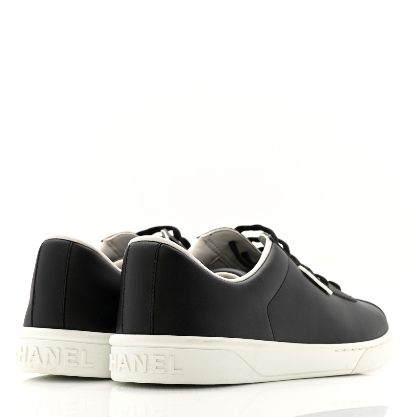 Calfskin CC Uniform Womens Sneakers 40 Black