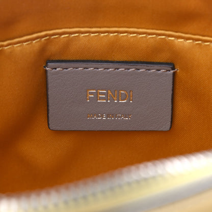 Fendi Vitello Dolce Crystal Croc Tail Mini By The Way Boston Bag Yellow 6 of 11