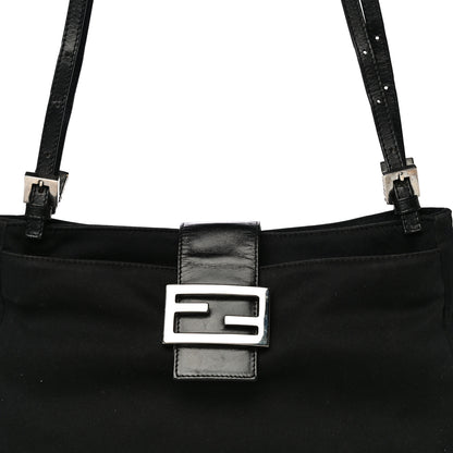 Fendi Neoprene Shoulder Bag Black 9 of 15
