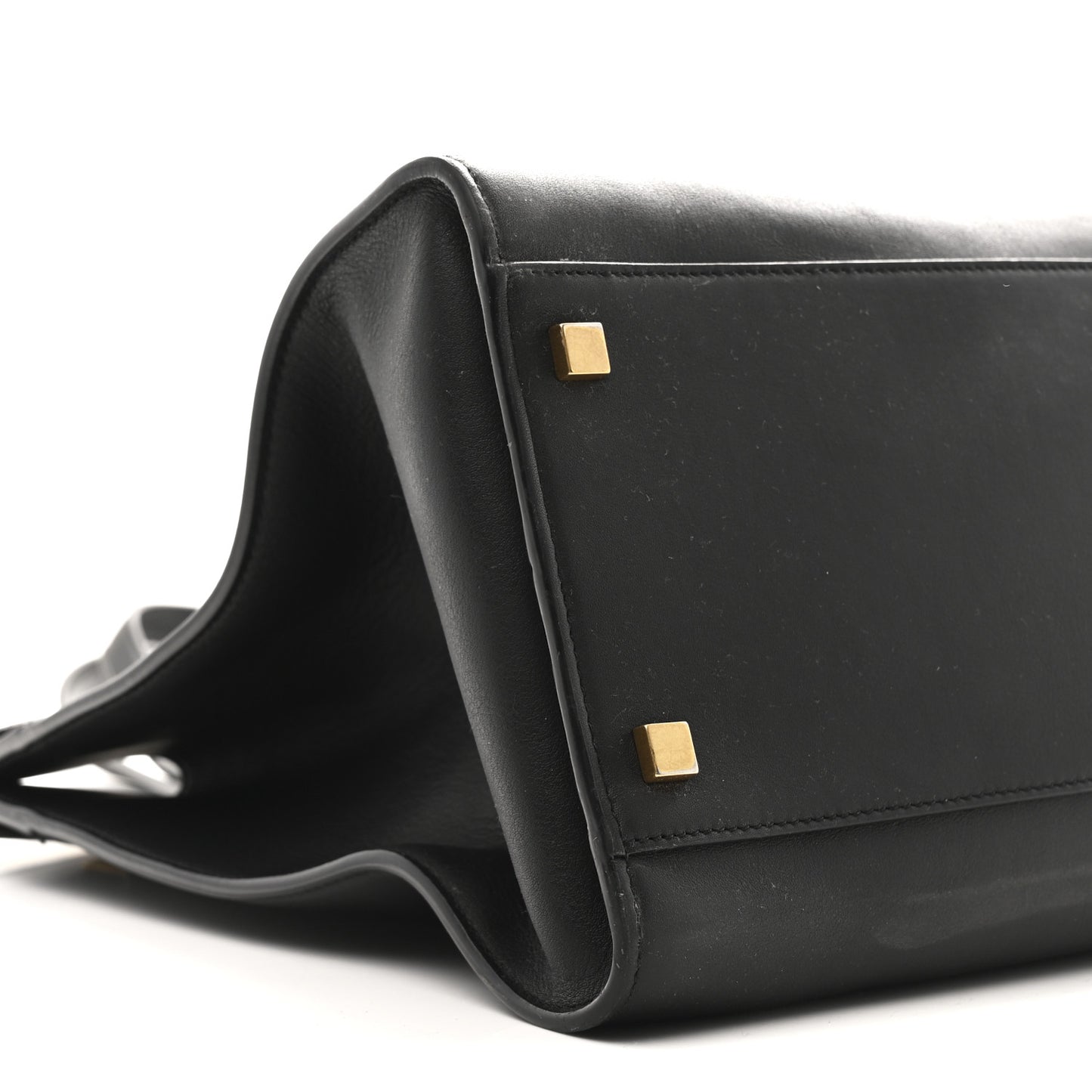 Calfskin Medium Manhattan Shopper Tote Black