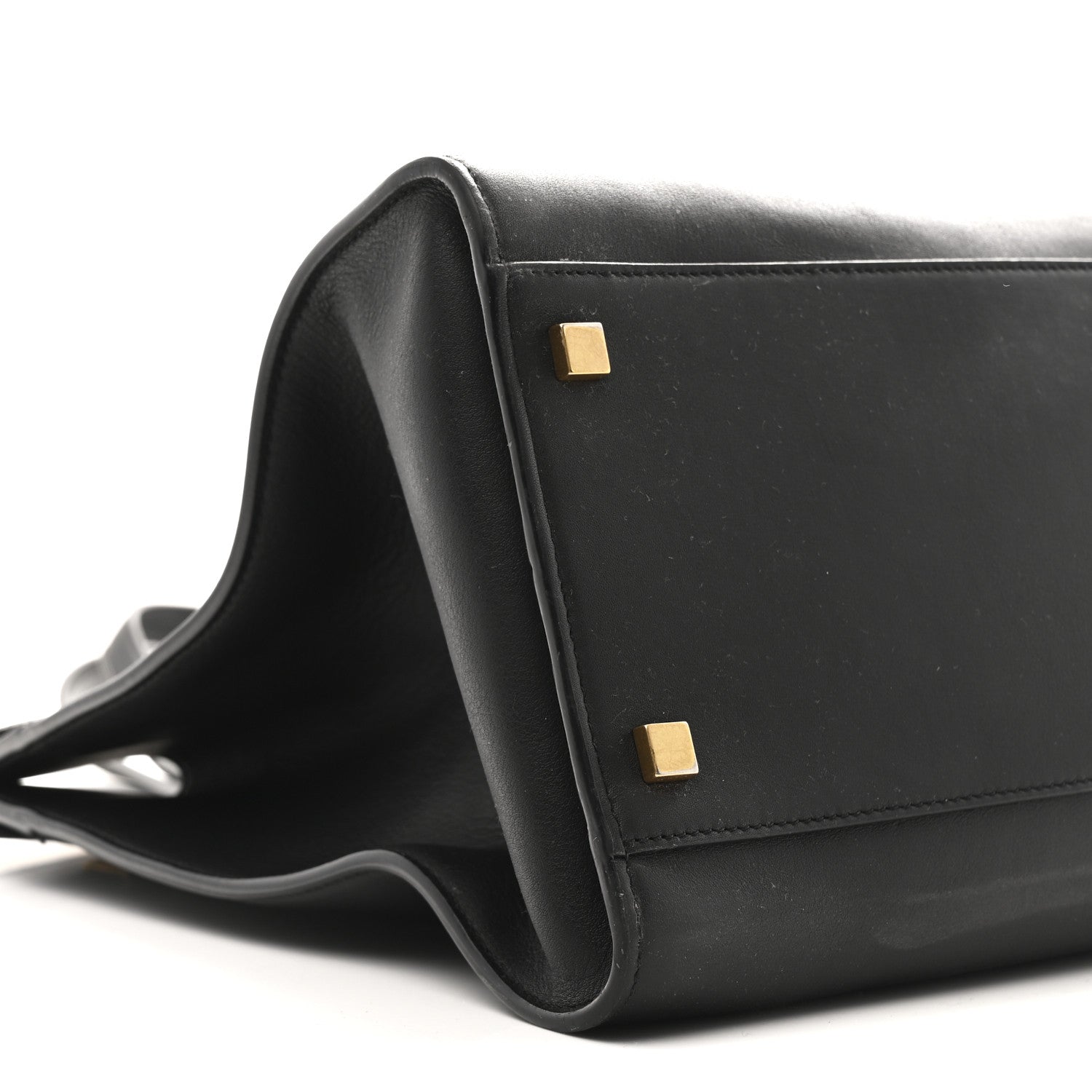 Saint Laurent Calfskin Medium Manhattan Shopper Tote Black 9 of 13