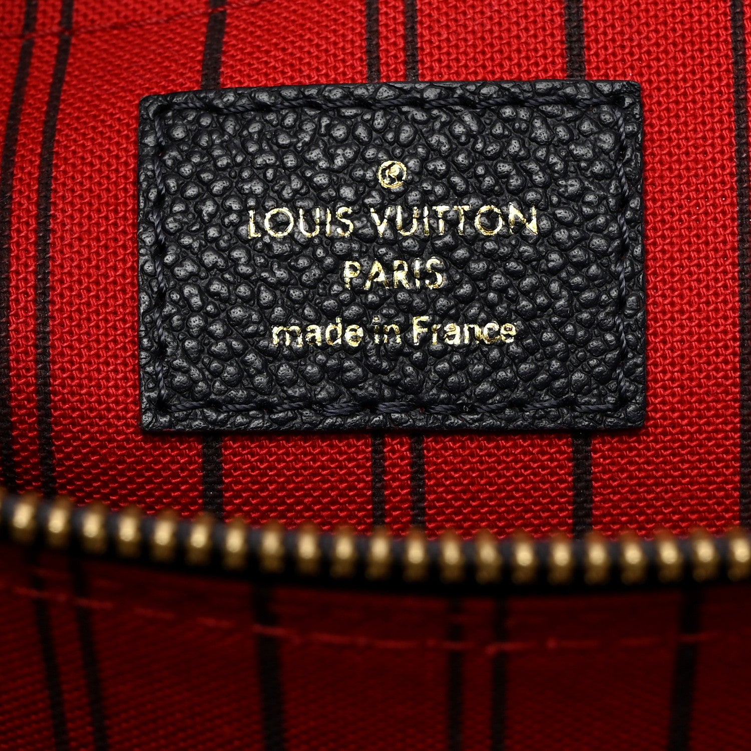 Louis Vuitton LOUIS VUITTON Empreinte Montaigne MM Marine Rouge 6 of 10